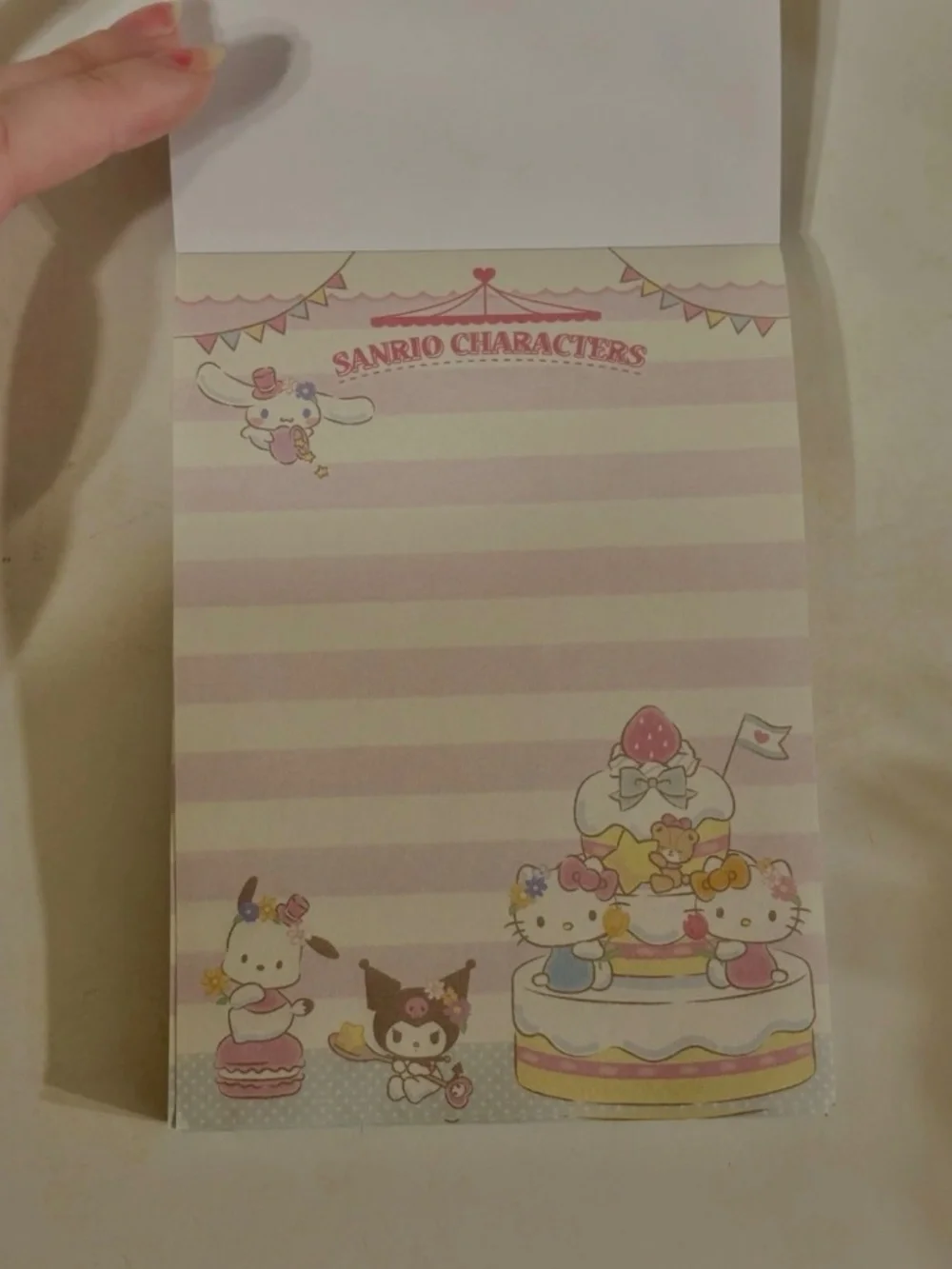 Sanrio Characters Large Volume Memo Pad Sticker Book Stationary Set from Japan